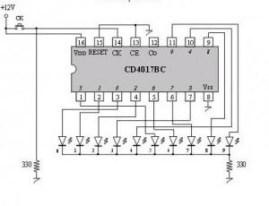 Hef4017bp схема подключения